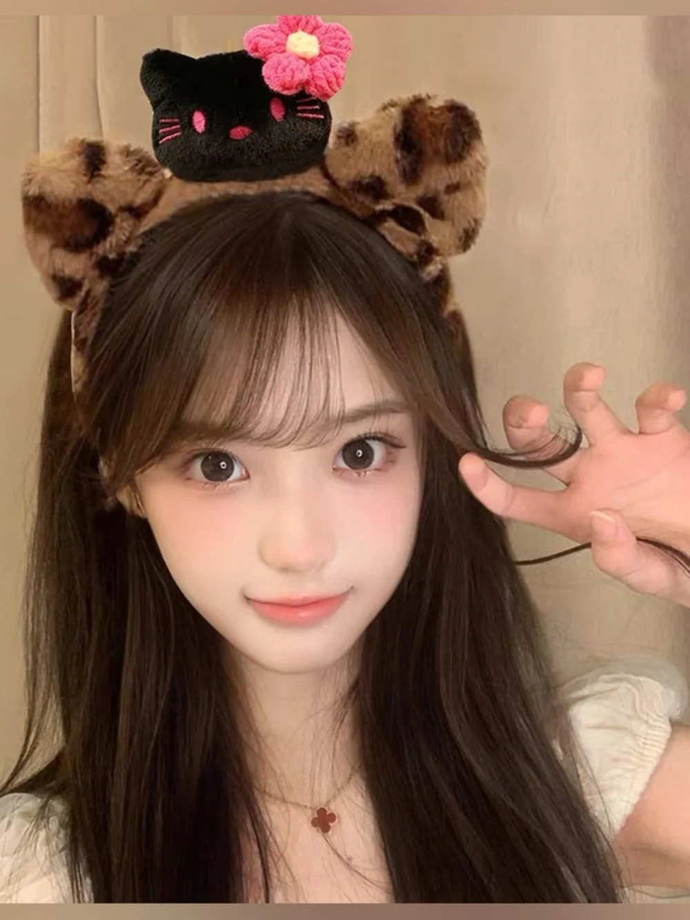 Sassy Kitty Leopard Headband - Picture 3 of 7